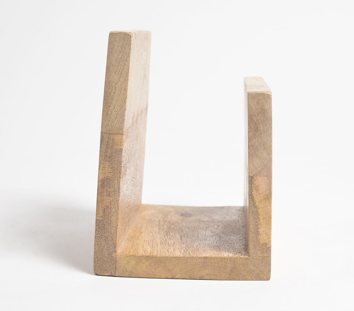 Mango Wood Classic Napkin Holder-3