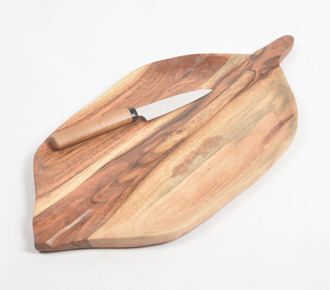 Raw Acacia Wood Platter-0