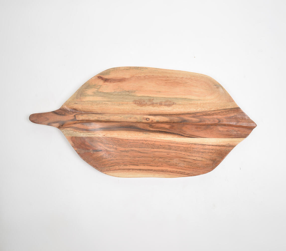 Raw Acacia Wood Platter-2