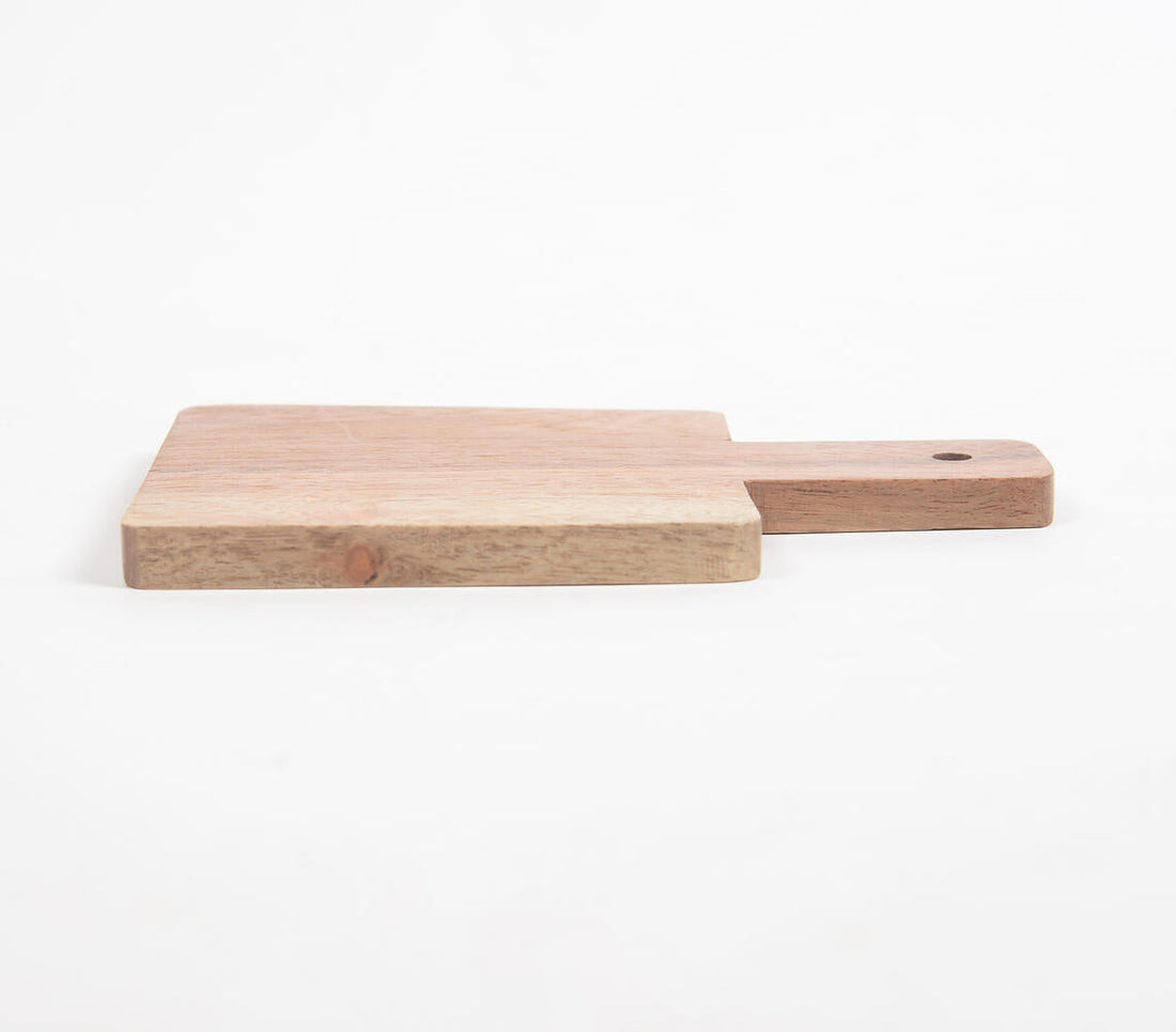 Minimal Natural Textured Acacia Wood Chopping Board-1