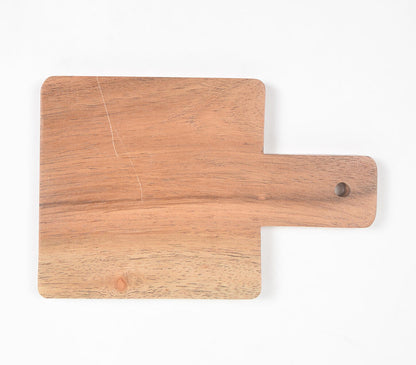 Minimal Natural Textured Acacia Wood Chopping Board-2