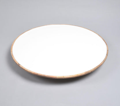 Enamelled mango Wood Rotating Cake Stand-0