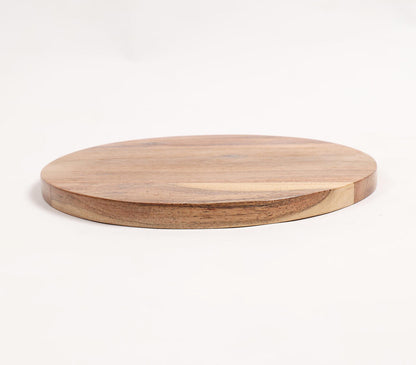 Acacia Wood Classic Round Serving Platter-2