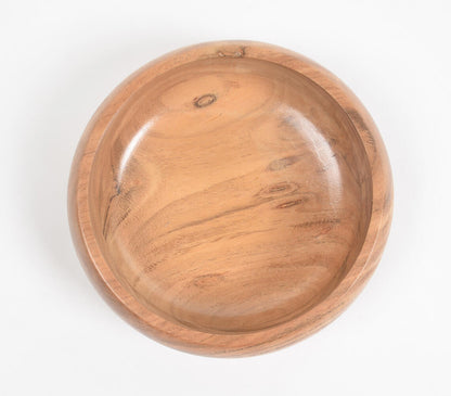 Bulky Natural Wooden Serving Bowl-3