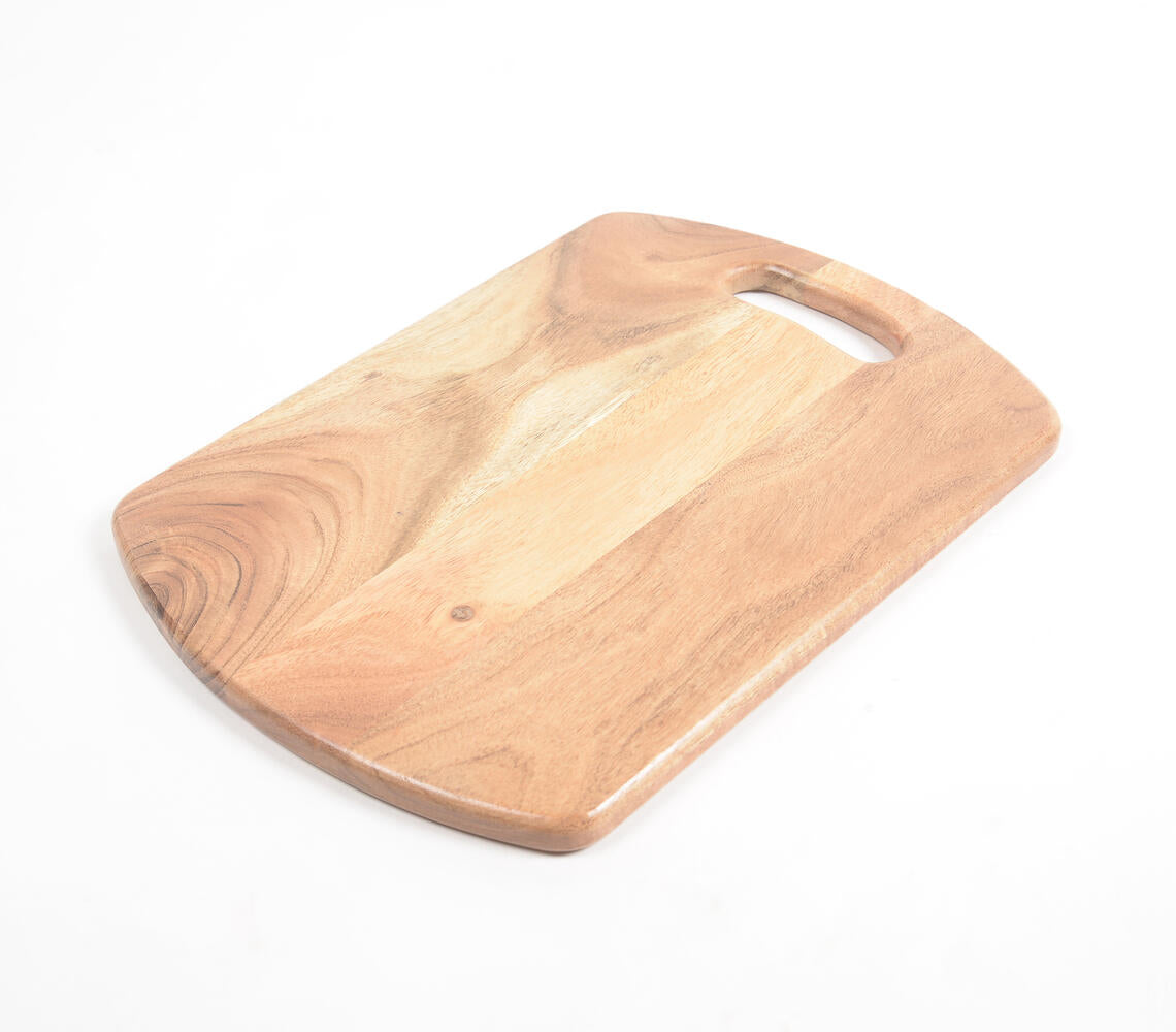 Stylish Raw Acacia Wood Chopping Board-1