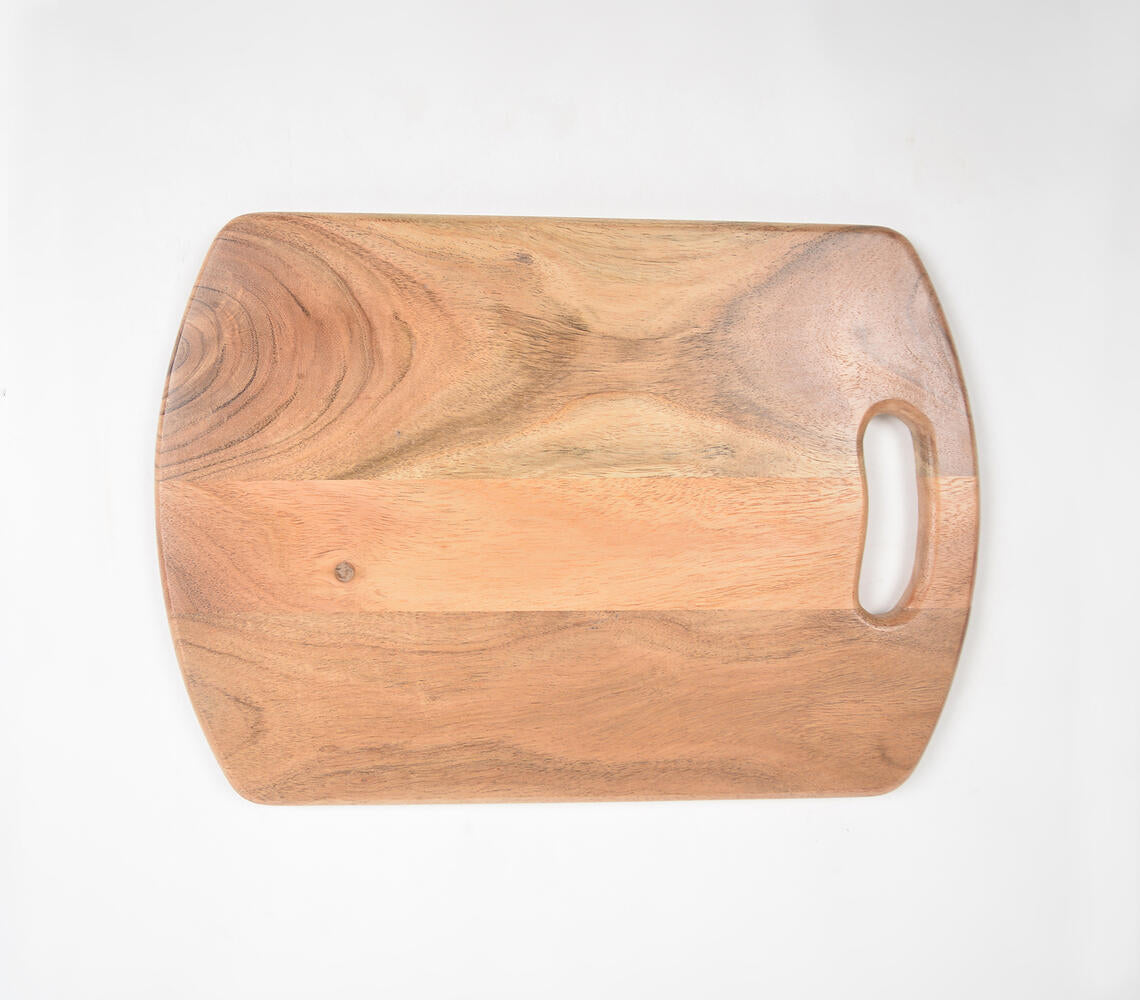 Stylish Raw Acacia Wood Chopping Board-3