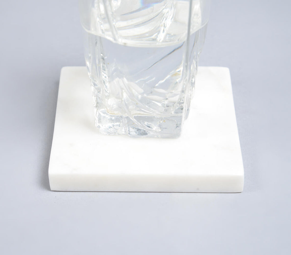 Classic White Marble Coasters (Set of 4)-1