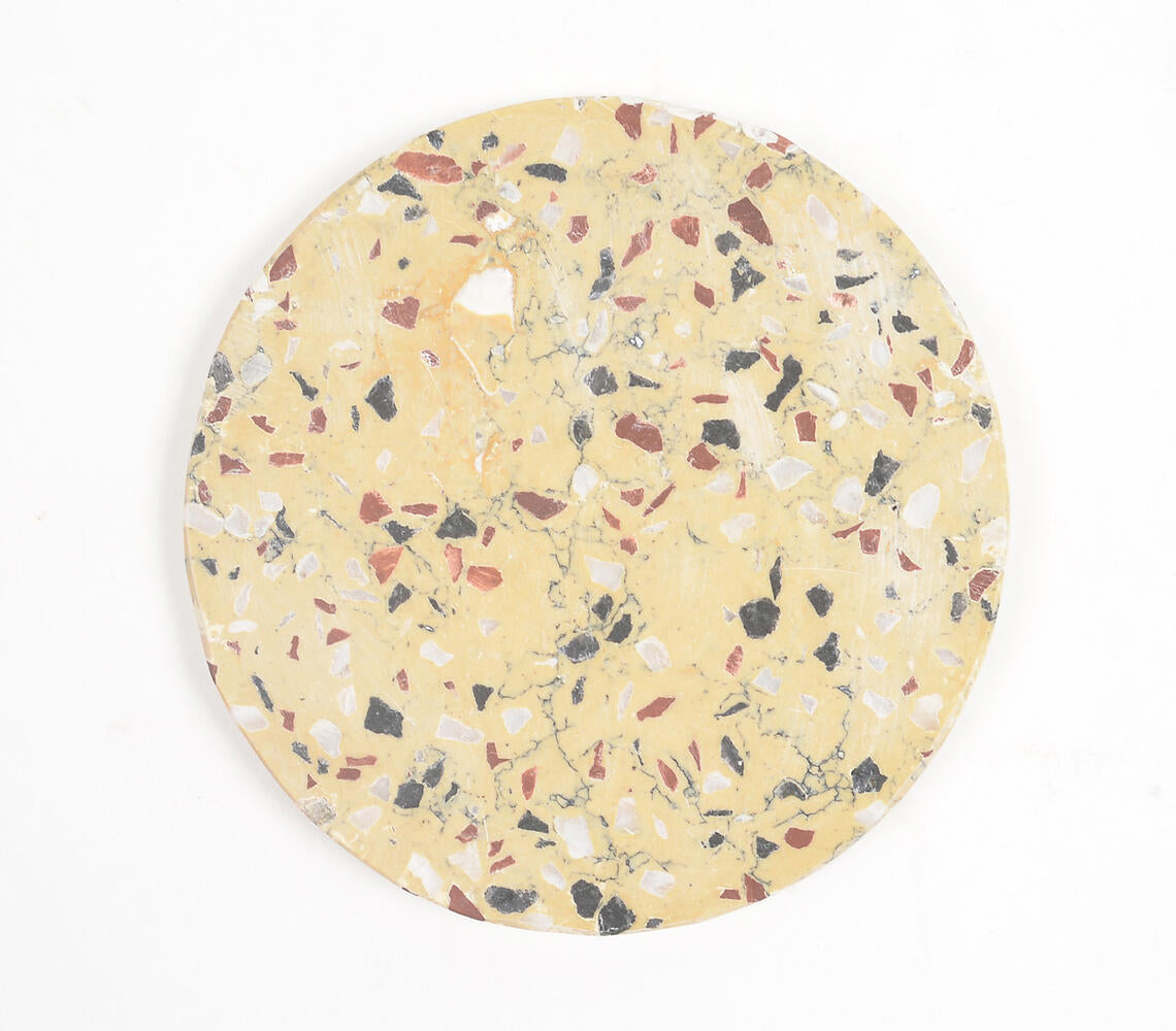 Mosaic Round Stone Coasters (Set of 4)-2