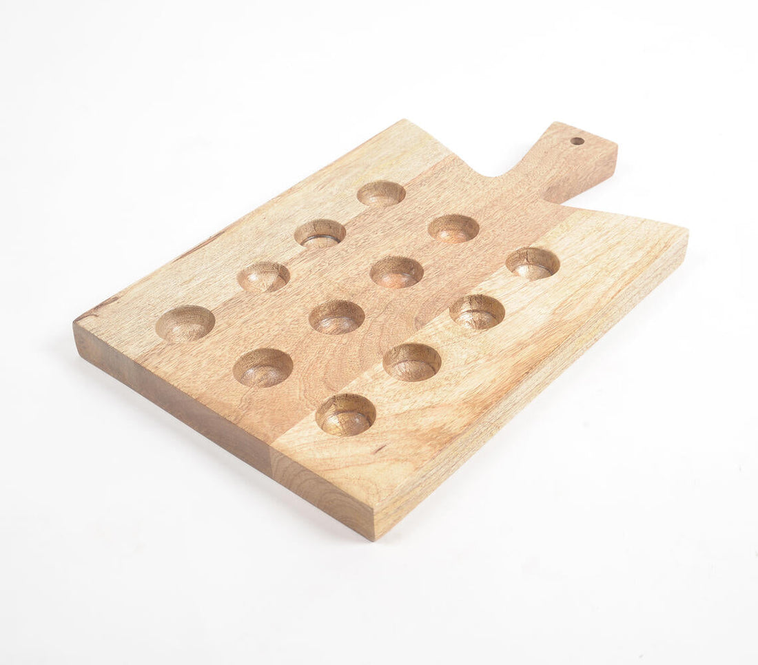 Raw Mango Wood Egg Stand (12 eggs)-0