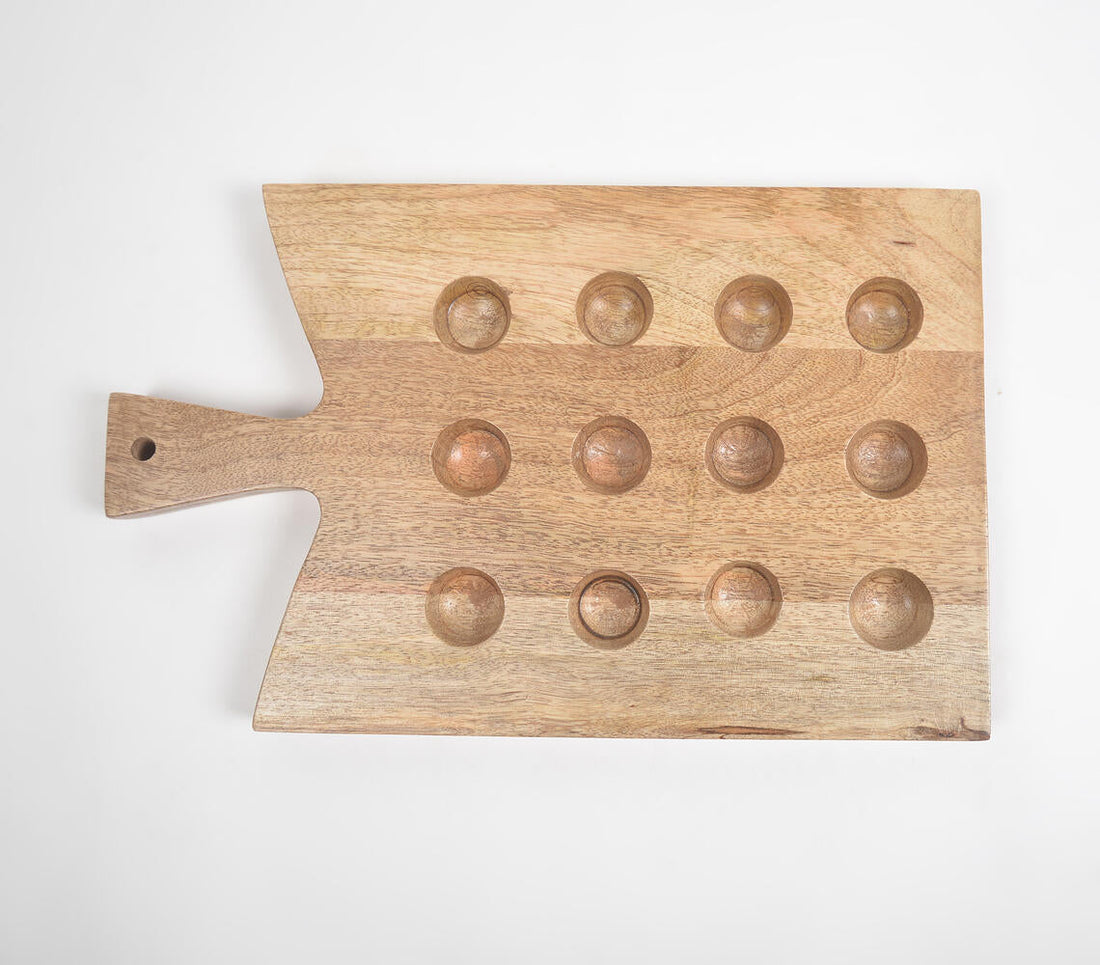 Raw Mango Wood Egg Stand (12 eggs)-1