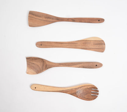 Assorted Acacia Wood Cooking Spoons (set of 4)-2