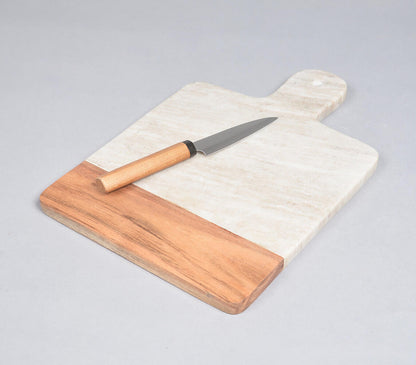 Stone &amp; Acacia Wood Chopping Board-0