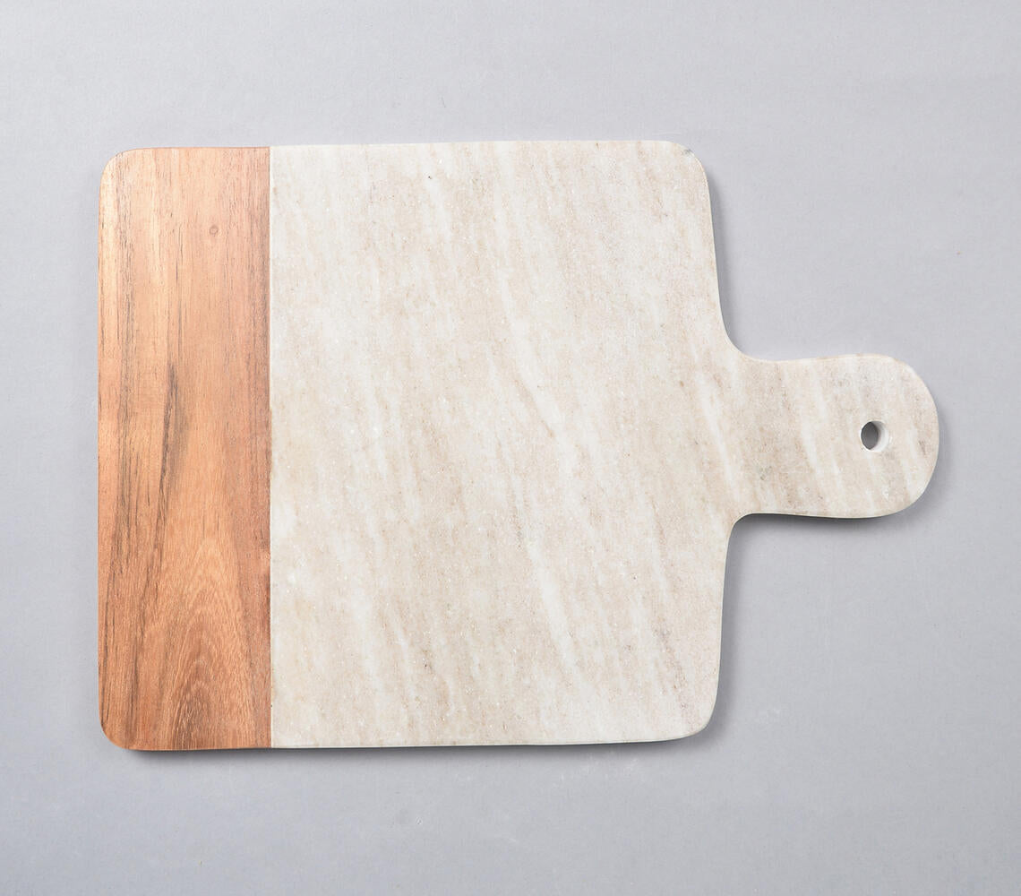 Stone &amp; Acacia Wood Chopping Board-3