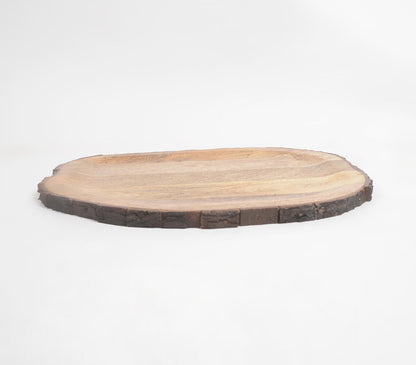 Mango Wood Classic Log Serving Tray-2