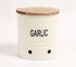 Garlic-Typographic Ribbed Galvanized Iron Storage Box-0