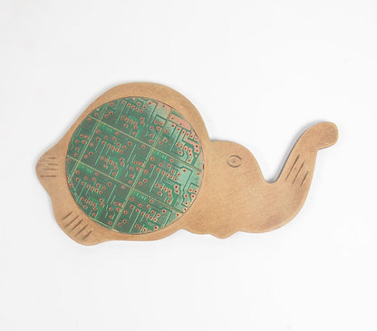 Recycled Circuit Board Mdf Elephant Coaster-2