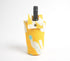 Abstract Yellow fabric wine Bottle bag-0