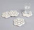 Inlaid Mughal Floral Motif Marble Coasters (set of 4)-0