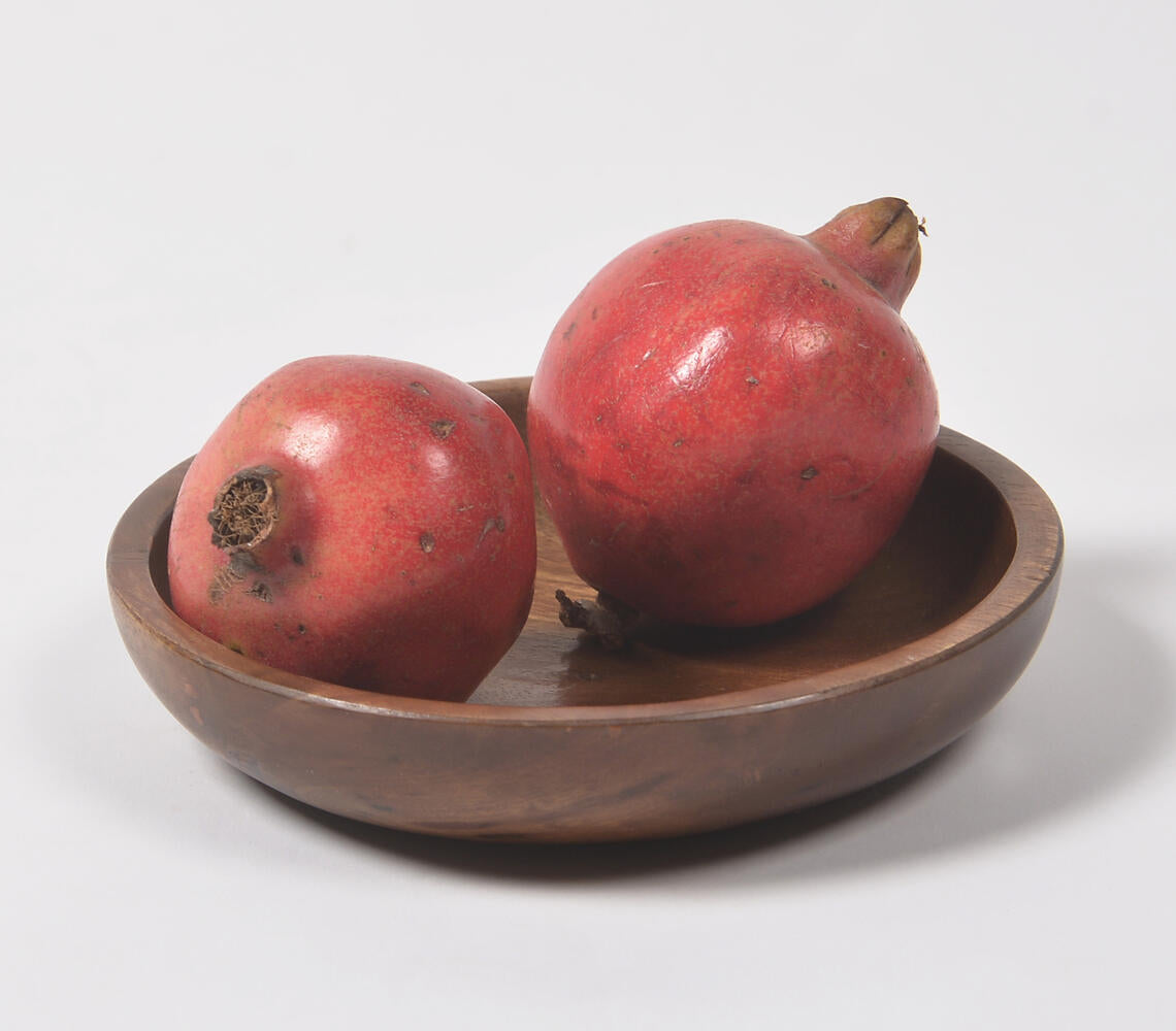 Natural Mango Wood Fruit Bowl-0