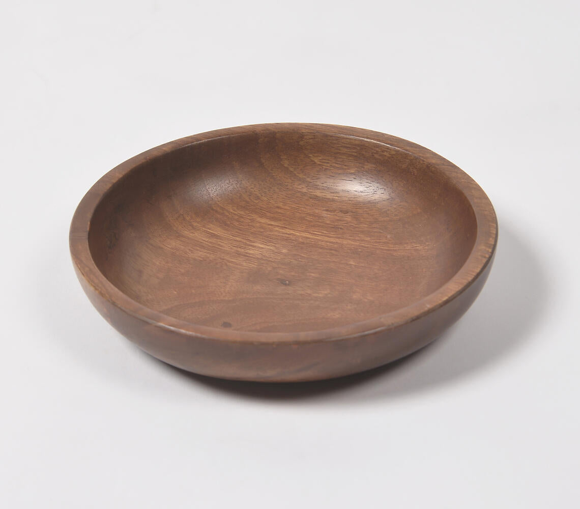 Natural Mango Wood Fruit Bowl-1