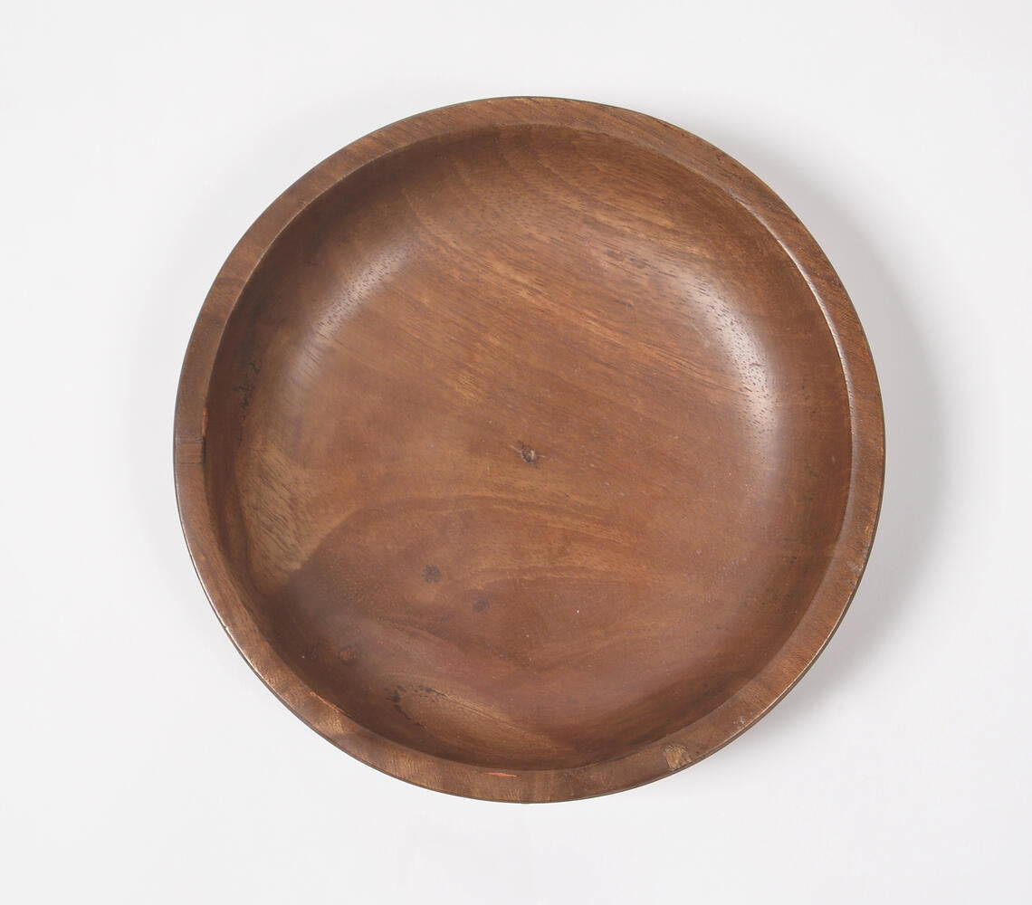 Natural Mango Wood Fruit Bowl-2