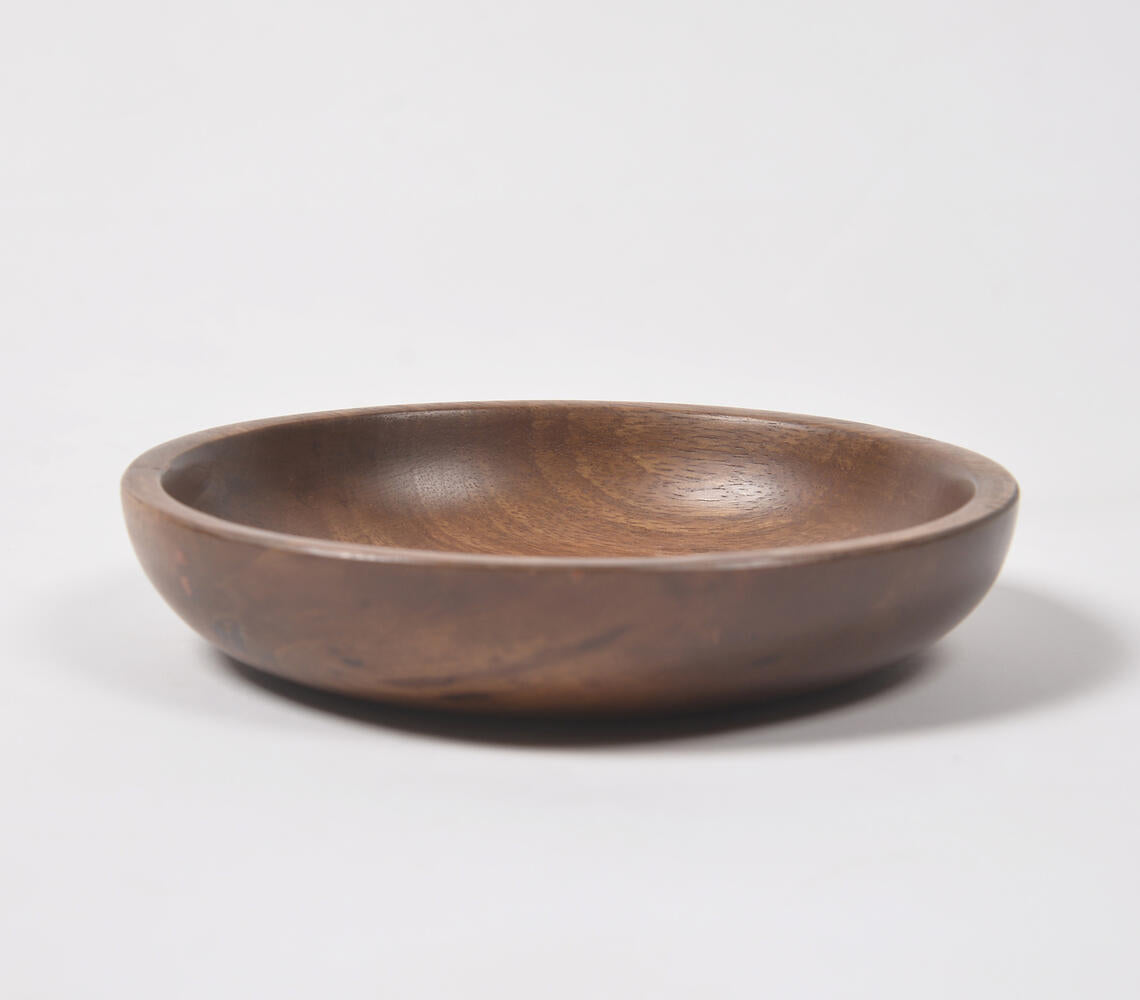 Natural Mango Wood Fruit Bowl-3