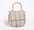 Panel Printed Handbag with Tassel-0