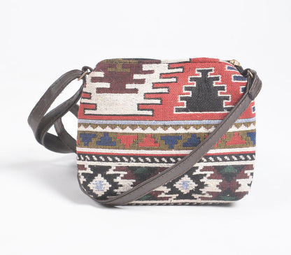 Jacquard Weave Tote, Sling &amp; Wallet Set-3