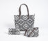 Jacquard Weave Monotone Tote, Sling & Wallet Set-0