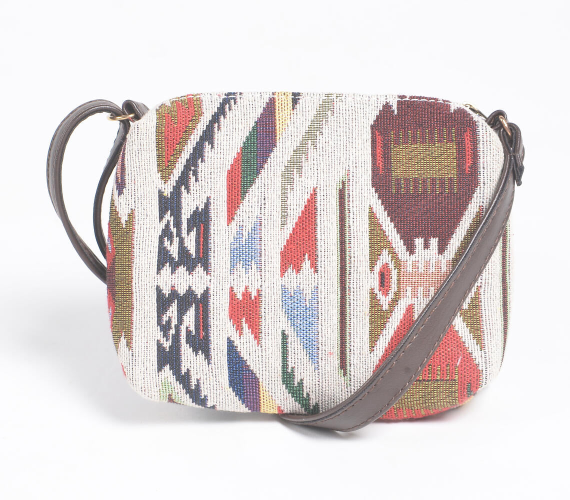 Jacquard Weave Tote, Sling &amp; Wallet Set-3