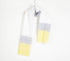 Handloom Cotton Grey & Yellow Colorblock Scarf-0