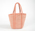 Braided Jute & Cotton Striped Grocery Tote Bag-0