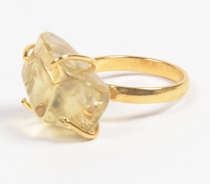 Beer Quartz Gemstone Ring-1