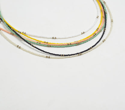 Boho-chic Beaded Multi-Layer Iron Necklace-1