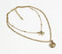 Gold-Toned Iron Layered Necklace-0