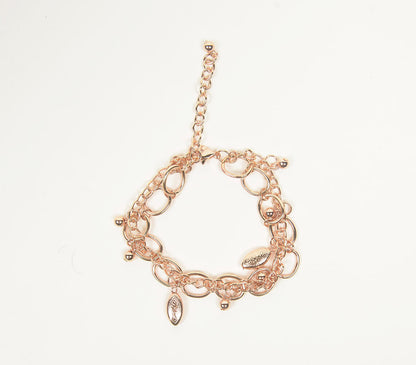 Rose-Gold Iron Charm bracelet-1