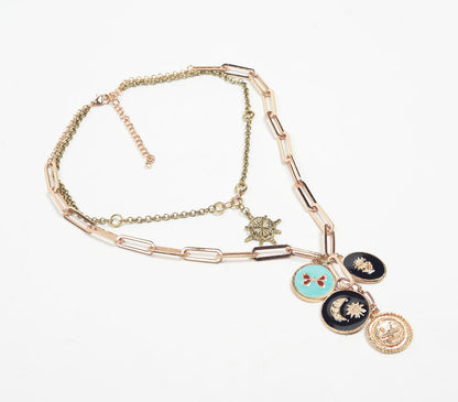 Tropical, Cosmos &amp; Life Multi-Layered Necklace-0