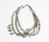 Glass Beads & Silver-Toned Leaf Charms Layered Bracelet-0