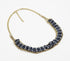 Gold-Toned Iron & Monochrome Glass Beads Necklace with Extension Chain-0