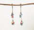 Gold-Toned Iron & Glass Beads Dual-Strand Drop Earrings-0