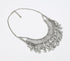 Metallic Cluster Charm & Spike necklace-0