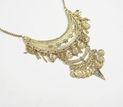 Tribal Statement Gold-Toned Necklace-1