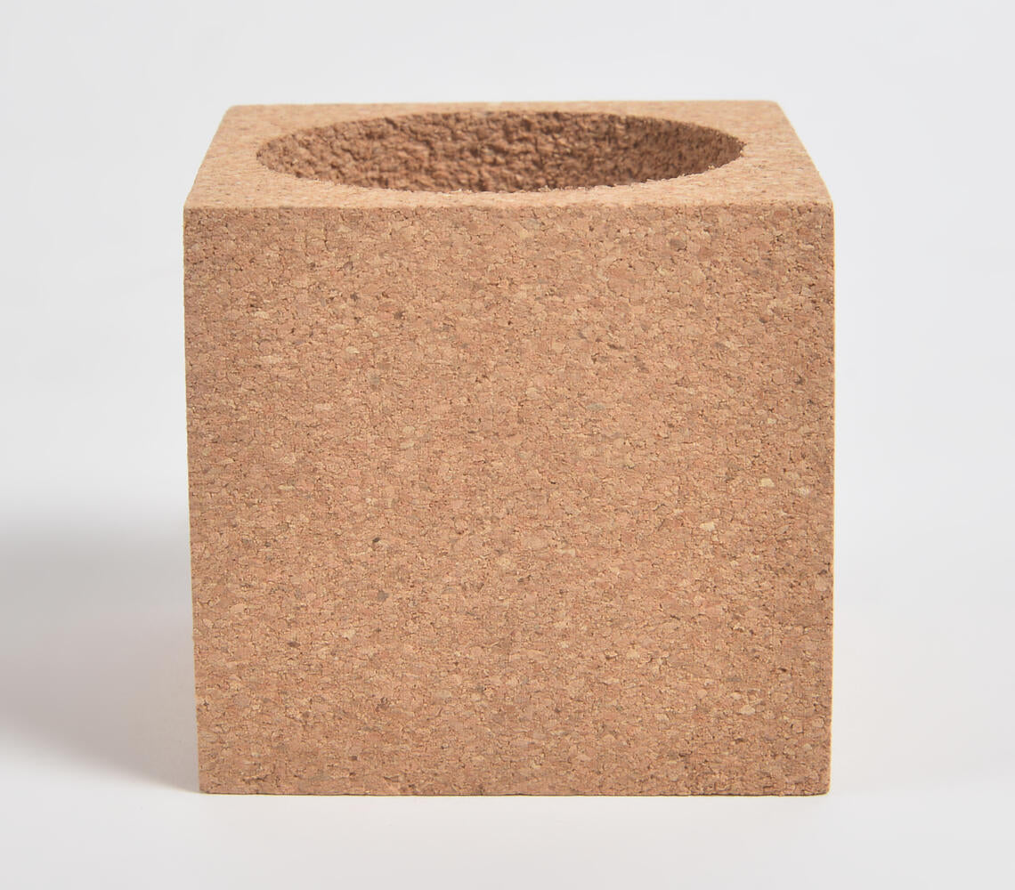 Minimal Rectangular Cork Pen Holder-1