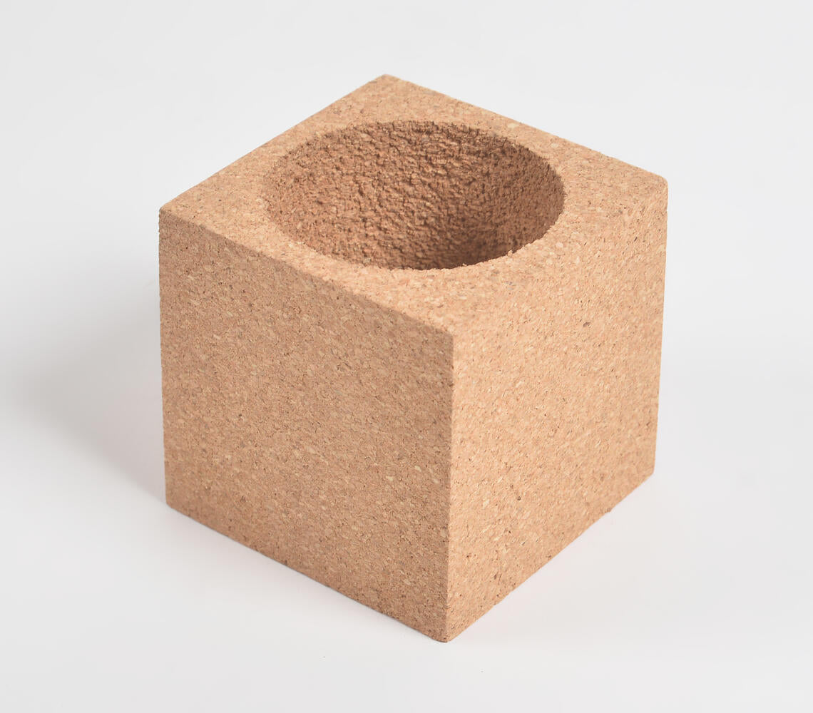 Minimal Rectangular Cork Pen Holder-2