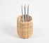 Handwoven Cane Cylindrical Pen Holder-0