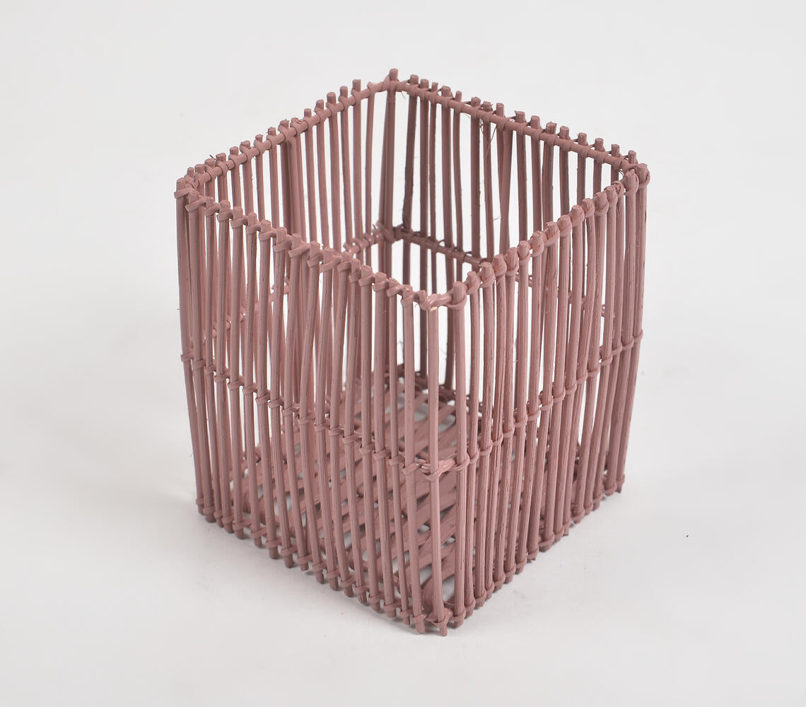 Handwoven Cane Eco-Friendly Pen Stand-1