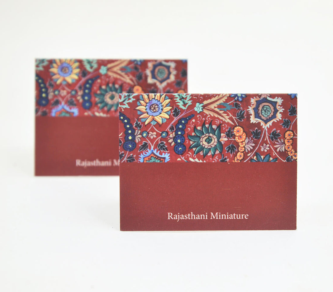 Rajasthani Miniature Paper Gift Pouch With 2 Gift Tags-1