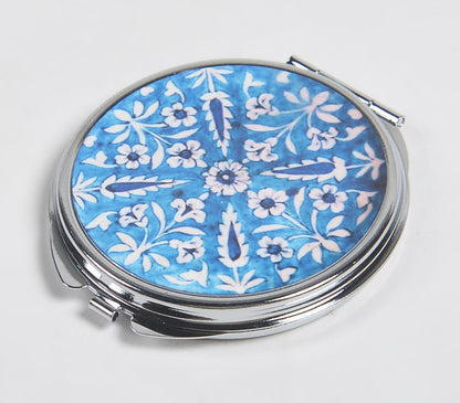 Ornate Metal Pocket Compact Mirror-0