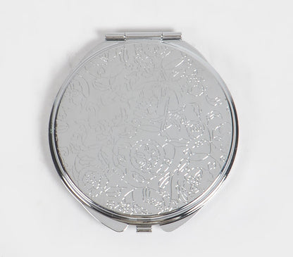 Ornate Metal Pocket Compact Mirror-2