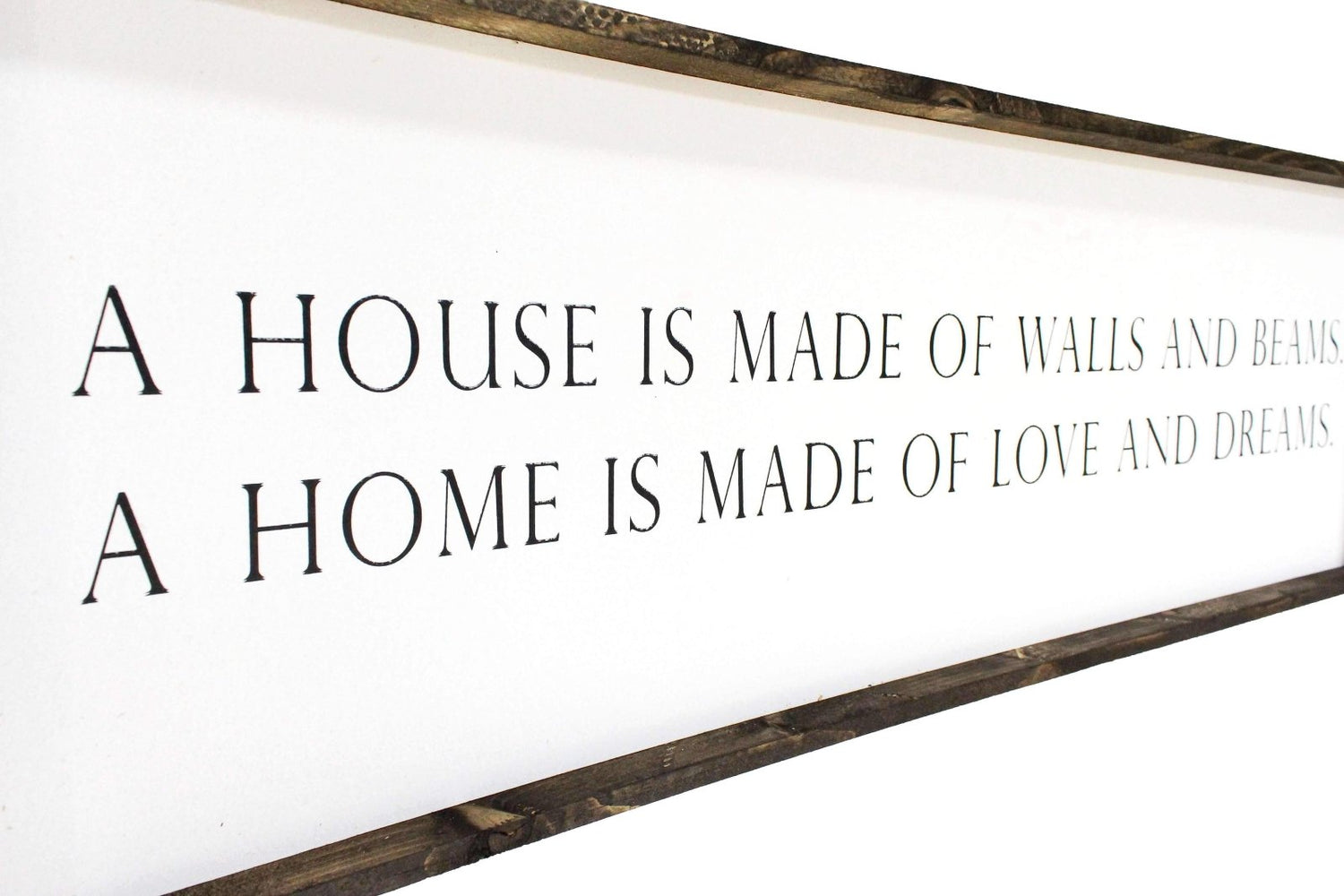 A House is Made of Walls and Beams Wood Sign-4